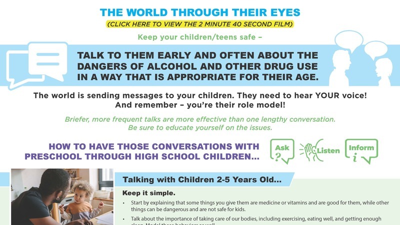 Talk to Your Child/Teen informational piece